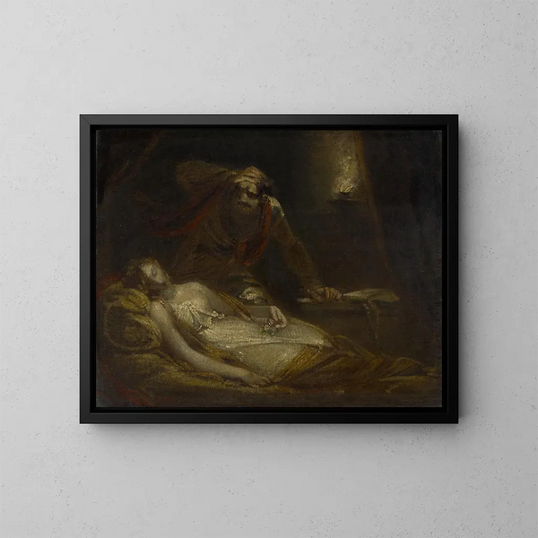 Othello i Desdemona - Theodor von Holst — oprawiony obraz na ścianie