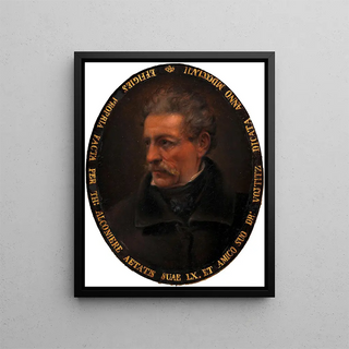Theodore Alconiere - Selbstbildnis Theodore Alconiere mit Freundschaftwidmung an Dr Vojtitz.webp