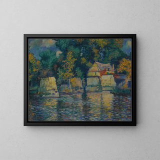 Theodore Earl Butler - Red Bridge at Vernon.webp