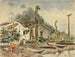 Widok na Wrangell, Alaska, w 1884 roku - Theodore J. Richardson — widok dzieła