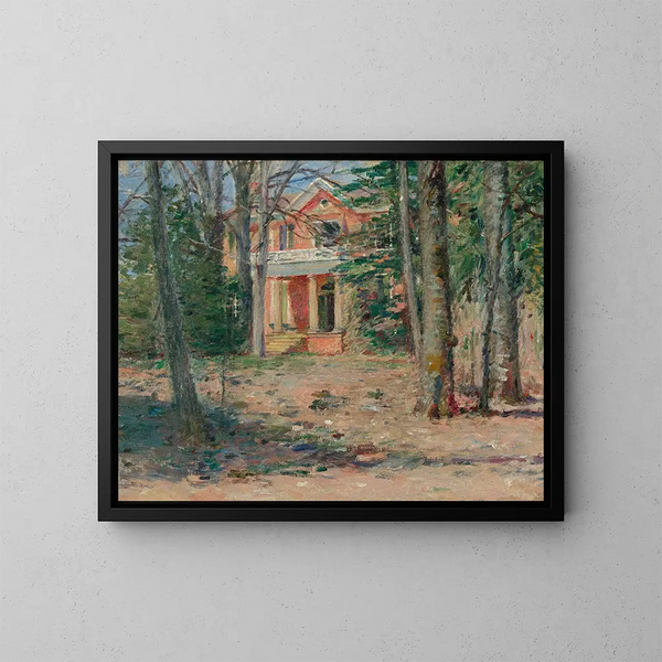 Dom w Wirginii - Theodore Robinson — oprawiony obraz na ścianie