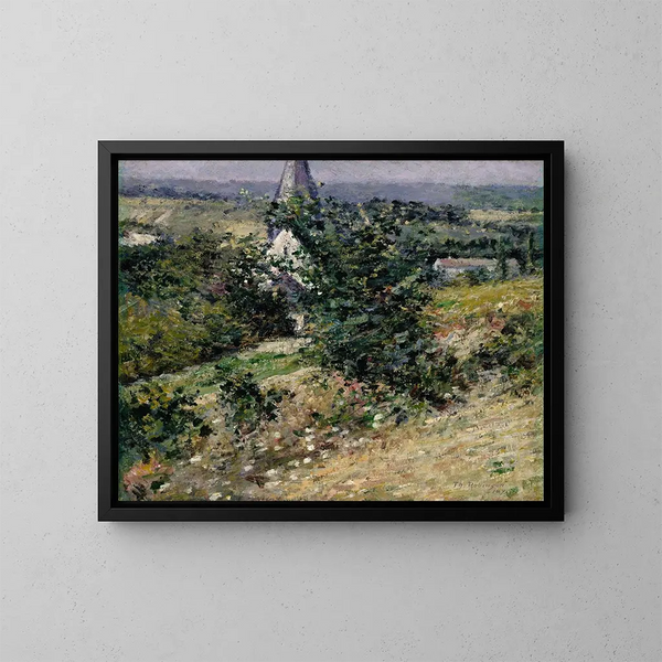 Stary kościół w Giverny - Theodore Robinson — oprawiony obraz na ścianie