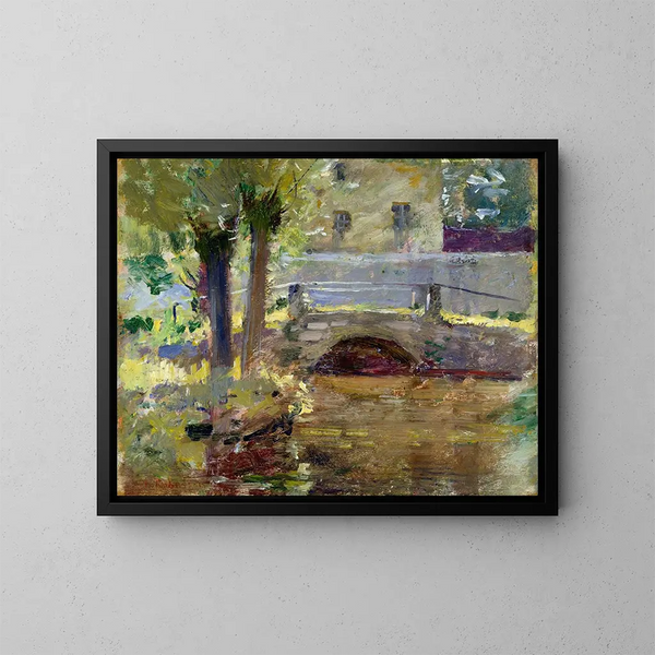 Le Pont à Giverny - Theodore Robinson — oprawiony obraz na ścianie