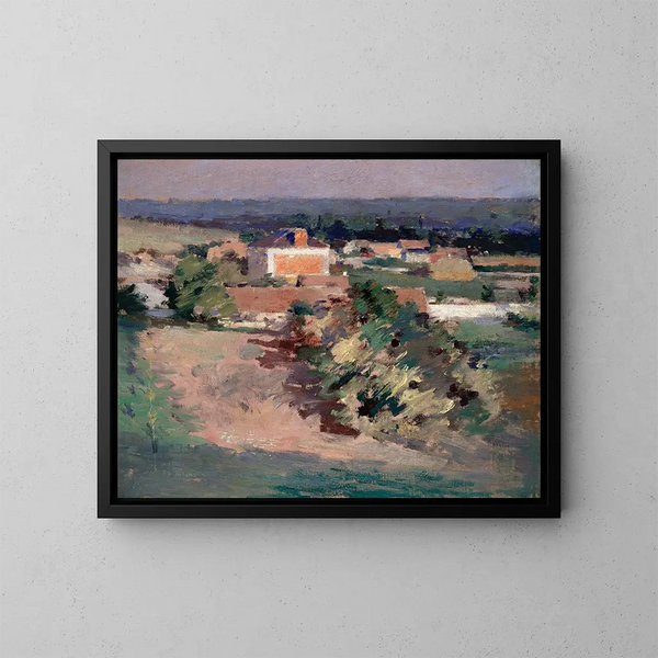 La Maison Rouge - Theodore Robinson — oprawiony obraz na ścianie