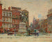 Monumentu Waszyngtonu na Union Square zimą - Theodore Robinson — widok dzieła