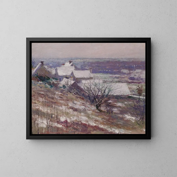 pejzażu zimowego - Theodore Robinson — oprawiony obraz na ścianie
