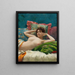 Odalisque - Theodoros Ralli — oprawiony obraz na ścianie