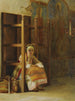 Młoda dziewczyna w greckim kościele - Theodoros Ralli — widok dzieła