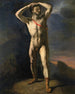 Akademia mężczyzny nagiego z mieczem - Théodore Géricault — widok dzieła