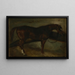 Brązowy koń - Théodore Géricault — oprawiony obraz na ścianie