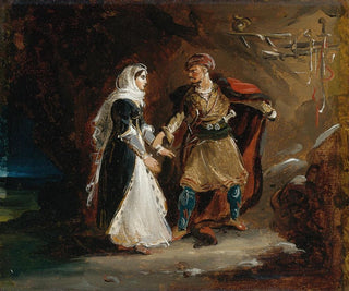 La Fiancée d'Abydos - Théodore Géricault — widok dzieła
