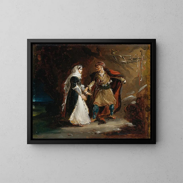 La Fiancée d'Abydos - Théodore Géricault — oprawiony obraz na ścianie