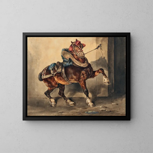 Le cheval du plâtrier - Théodore Géricault — oprawiony obraz na ścianie
