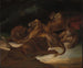 Lwy na tle górskiego krajobrazu - Théodore Géricault — widok dzieła