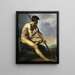 Wojownik nagi z włócznią - Théodore Géricault — oprawiony obraz na ścianie