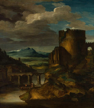 Thodore Gricault - Paysage italien au tombeau.webp