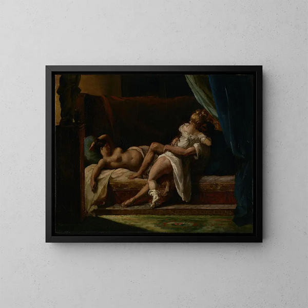 Trzech kochanków - Théodore Géricault — oprawiony obraz na ścianie