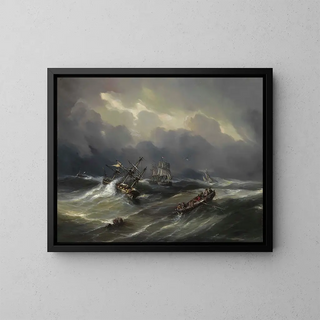 Thodore Gudin - Navire En Dtresse.webp
