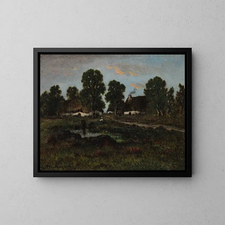 Thodore Rousseau - Cottages Near Larchant.webp