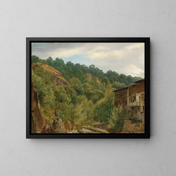 Krajobraz Auvergne - Théodore Rousseau — oprawiony obraz na ścianie