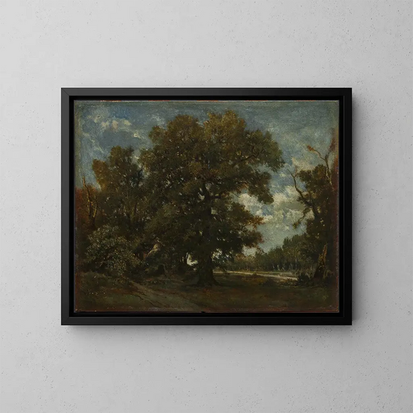 Dąb - Théodore Rousseau — oprawiony obraz na ścianie