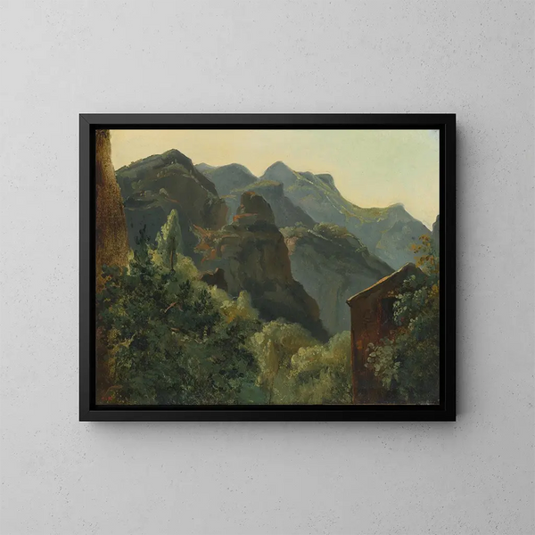Versant de la vallée de Saint-Vincent - Théodore Rousseau — oprawiony obraz na ścianie