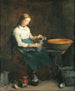 Kobieta wylewająca mleko - Théodule Ribot — widok dzieła