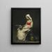 La Fleuriste - Théodule Ribot — oprawiony obraz na ścianie