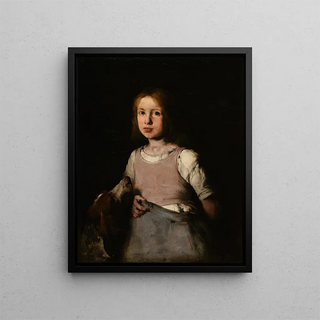 Thodule Ribot - La Jeune fille au chien.webp