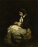 Kobieta szyjąca - Théodule Ribot — widok dzieła