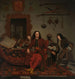 Thomas Hees i jego służący Thomas oraz bracia Jan i Andries Hees - Michiel Van Musscher — widok dzieła