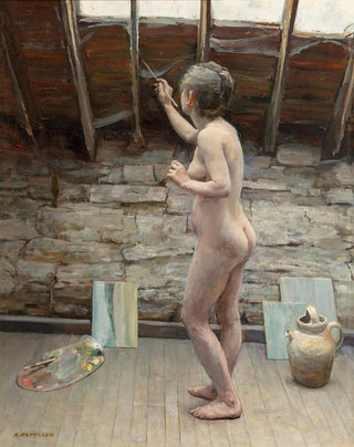 Thomas Alexander Harrison - Model Painting.webp