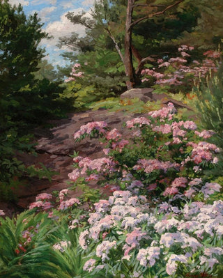 Thomas Allen Jr - Pink and White Rhododendron in a Forest.webp