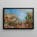 Le sac de Corinthe - Thomas Allom — oprawiony obraz na ścianie