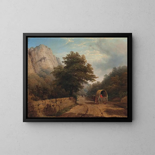 High Tor, Matlock, Derbyshire - Thomas Baker — oprawiony obraz na ścianie