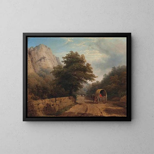High Tor, Matlock, Derbyshire - Thomas Baker — oprawiony obraz na ścianie