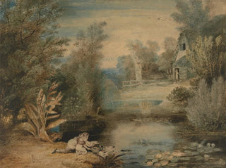 Thomas Baxter - My Father Feeding Ducks Drawn by His Father.webp