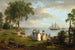 Widok na Delaware w pobliżu Filadelfii - Thomas Birch — widok dzieła