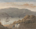 Port-Louis z La Petite Montagne o zmierzchu z jeźdźcem i postaciami na pierwszym planie - Thomas Bradshaw — widok dzieła