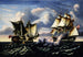 Uchwycenie przez fregatę HBM Macedonian przez amerykańską fregatę United States, 25 października 1812 - Thomas Chambers — widok dzieła