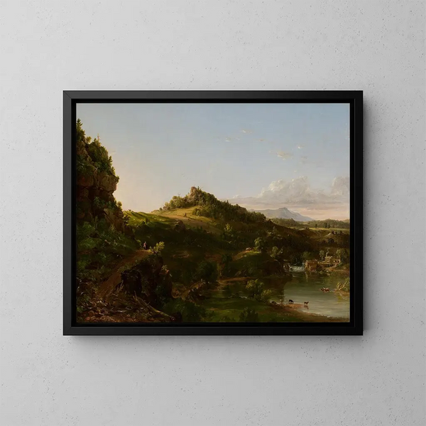 Krajobraz Catskills - Thomas Cole — oprawiony obraz na ścianie