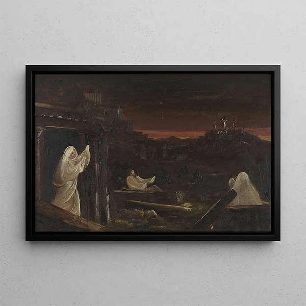 Morts se Levant des Tombes - Thomas Cole — oprawiony obraz na ścianie