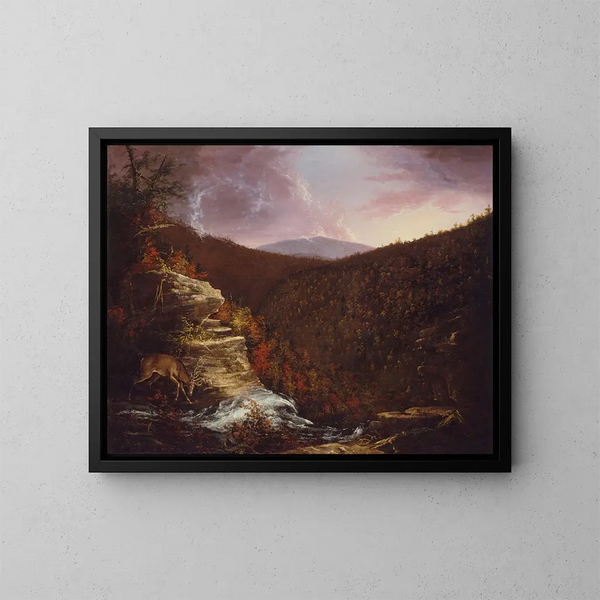 z szczytu wodospadów Kaaterskill - Thomas Cole — oprawiony obraz na ścianie