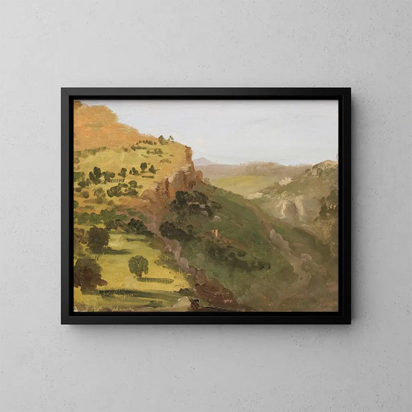 pejzaż włoski - Thomas Cole — oprawiony obraz na ścianie