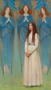 Wizja aniołów - Thomas Cooper Gotch — widok dzieła