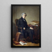portret Jules Michelet 1798-1874 historyk - Thomas Couture — oprawiony obraz na ścianie