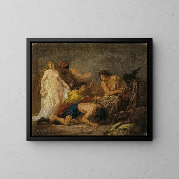 Timon z Attyki - Thomas Couture — oprawiony obraz na ścianie