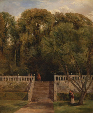 Thomas Creswick - On the Terrace at Haddon Hall Derbyshire.webp