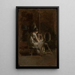 szkiców dla HomeSpun - Thomas Eakins — oprawiony obraz na ścianie
