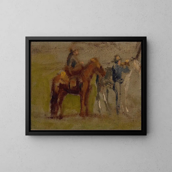 Studium dla Kowbojów na Badlands - Thomas Eakins — oprawiony obraz na ścianie